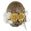 Bud Flower Hair Ornament - Dahlia Dried Flower - Suitable for Coming-of-Age Ceremony, Graduation Ceremony, Japanese Traditional Clothing (Kimono,