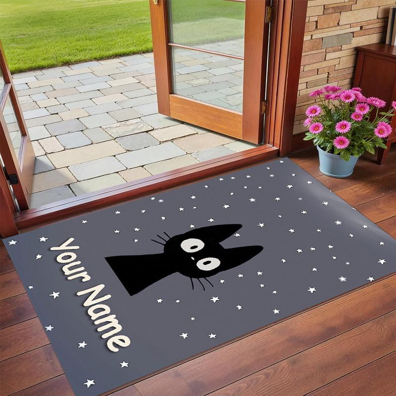 Crystal Velvet Rug Custom Name Text, Soft Non Slip Floor Mat Home DecorKiki's Delivery Service Jiji