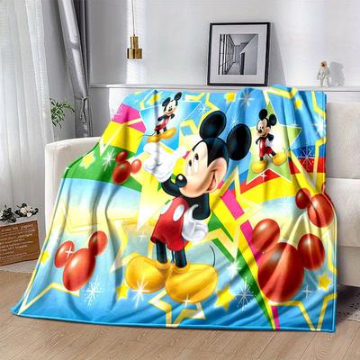 Koc Myszka Miki i Minnie Miękki, Ciepły Flanelowy Koc na Kanapę, Miękka Ciepła Poszewka na Kołdrę, Wyjątkowy Pomysł na Prezent.