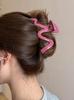 Premium Coffee-Colored Frosted Hairpin - Large All-Match Shark Clip for Elegant Hairstyles