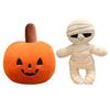 Pumpkin Shaped Plush Decor Halloween Pillow, Mummy Doll Toy, Soft Stuffed Decorative Toys Doll, Cushions for Sofa And Home For
