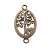 Charms Round Tree Of Life Pendants Vintage Jewelry Supplies QC109