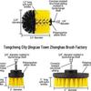 6-Piece Electric Drill Brush Set with 2.5-Inch Tapered and Round Disc Brushes for Bathroom and Floor Cleaning