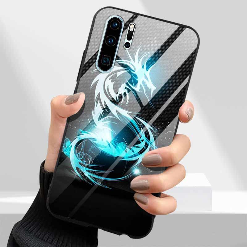 Tempered Glass Phone Cases for Huawei P30 Pro P20 P 30 P40 Lite P50 P60 Pro P30Lite P 20 60 Cover Hard PC Back Coque Shell Capa