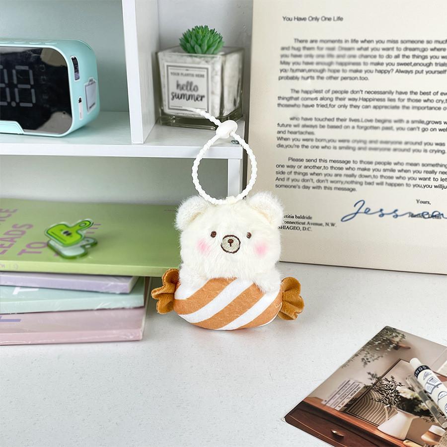 Candy Soft Animal Cartoon Plush Toy Rabbit Keychain Backpack Pendant Decoration