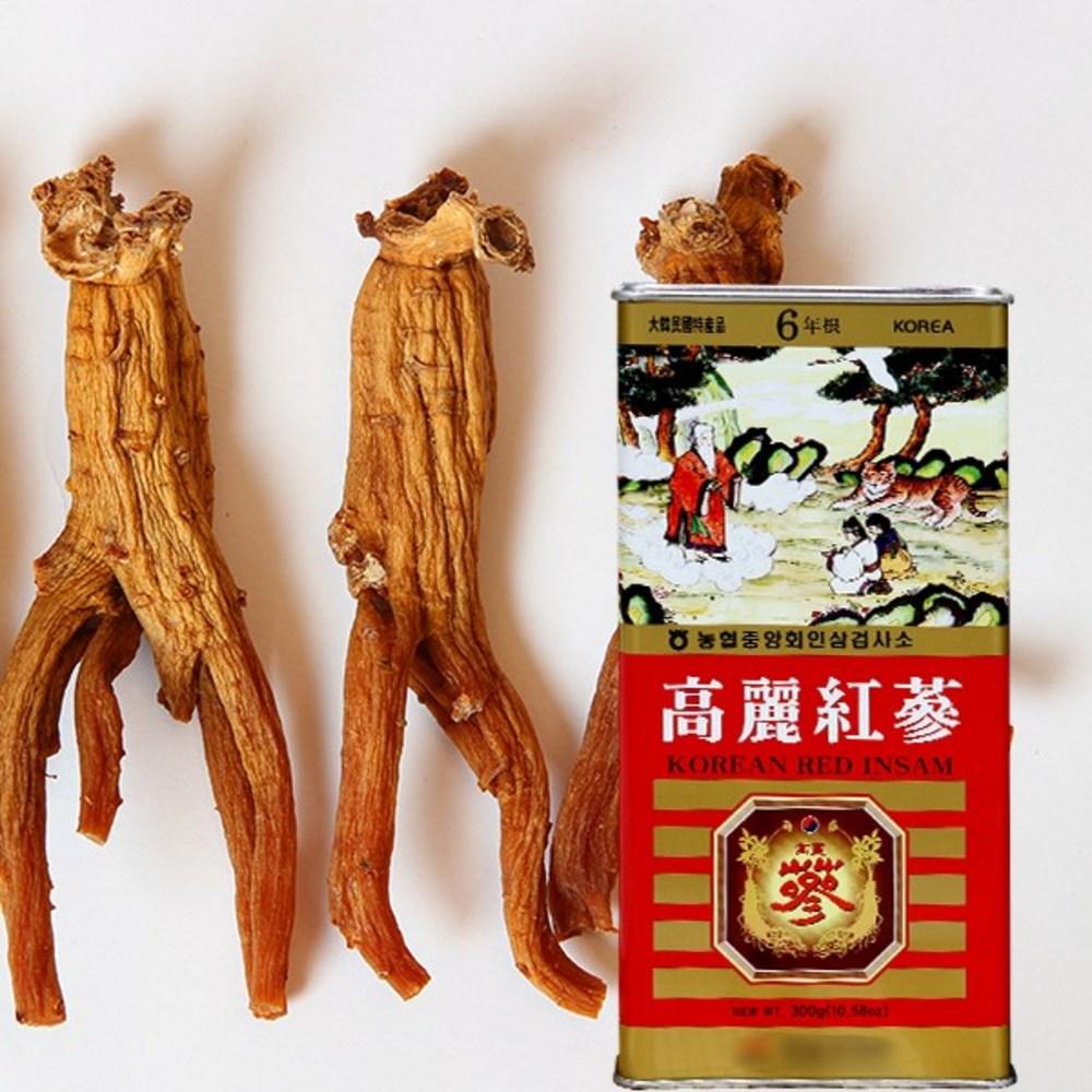 6-jähriger roter Ginseng aus der Dose, roter Ginseng 300g, getrockneter roter Ginseng, getrockneter roter Ginseng (Klein, Mittel, Groß, Extragroß) 1 Stück