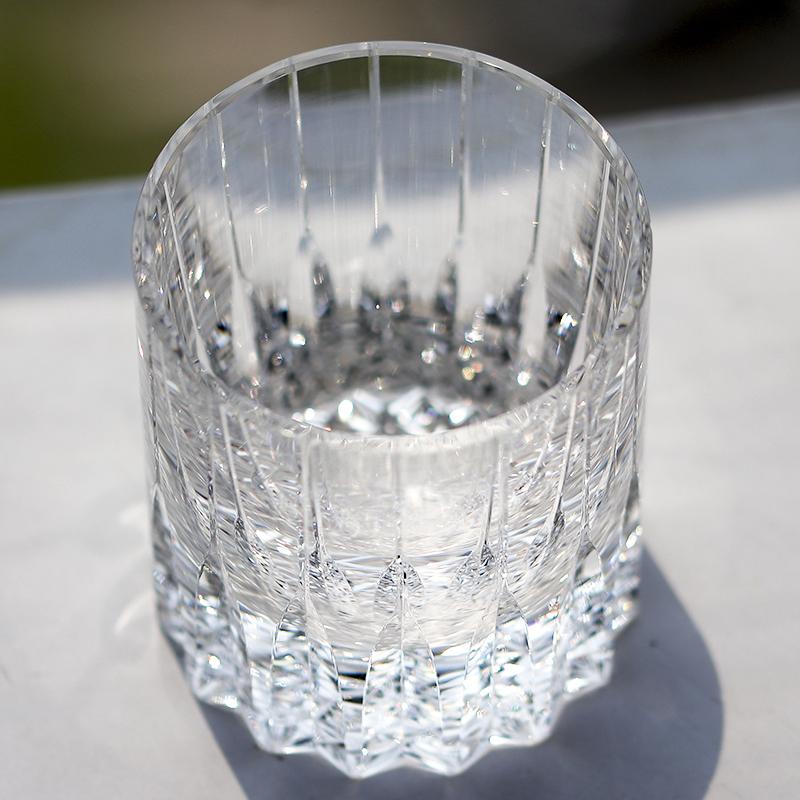 

High-End Handcrafted Crystal Whisky Drinking Glass Bourbon Brandy Drinking Tumbler Hand Engraved Crystal Artwork 1Pc