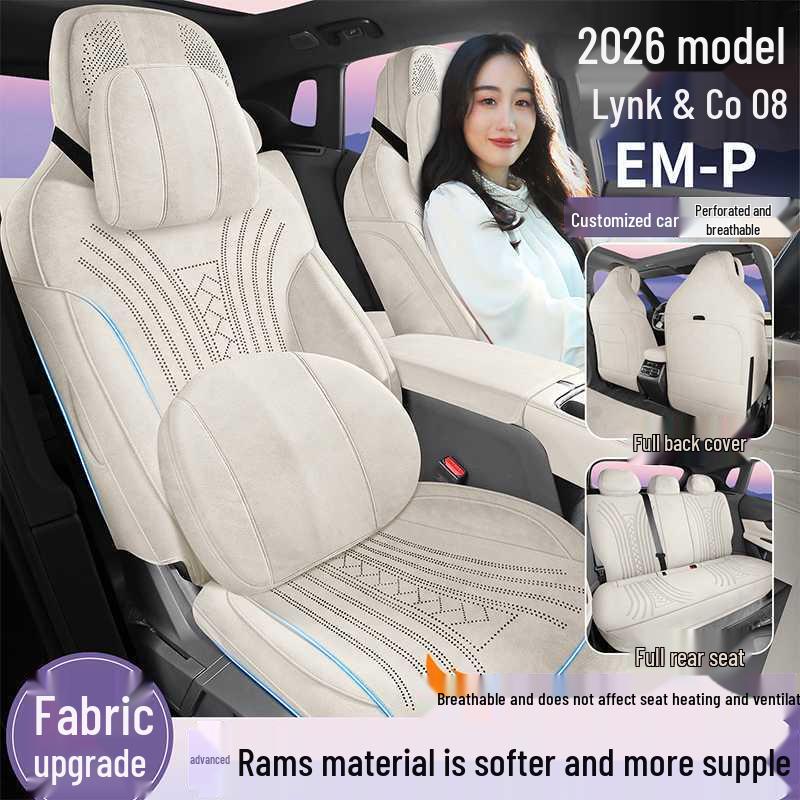 Lynk & Co 08 EM-P Saddle Pad: Fits 26 Models, Breathable, Perforated Car Seat Covers.