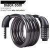 Anti-theft Combination Bike Lock: Portable Steel Cable for Mountain and Electric Bikes