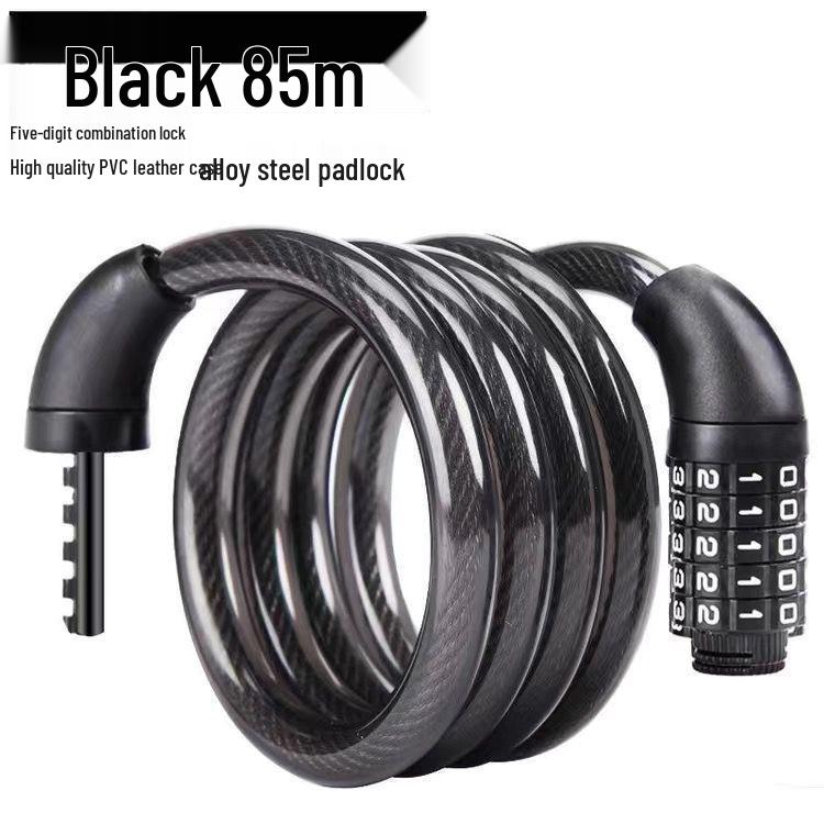 Anti-theft Combination Bike Lock: Portable Steel Cable for Mountain and Electric Bikes