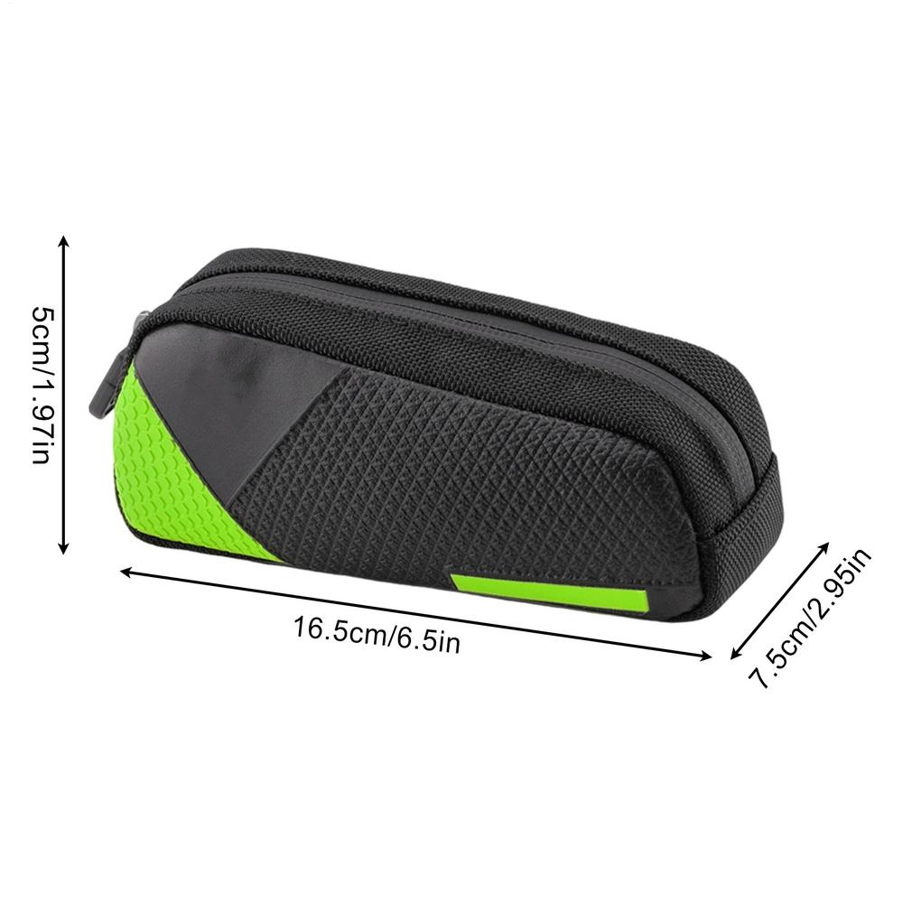 Bike Storage Bag Bike Triangle Bag Cycling Pack Tools Storage Pouch For Phone Keys Touring Gravel Riding Commuting Outdoor