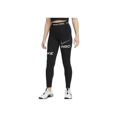 Nike Dámské legíny s vysokým pasem a úzkého střihu s potiskem loga Černé DX0080-010