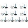 20 Set of Mirror Screws 16mm Chrome Screw Less Prone To Deformation and Breakage Suitable for a Wide Range of Furniture