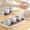 Dish Drying Rack Drain Tray Cutlery Organization Kitchen Home Accessories