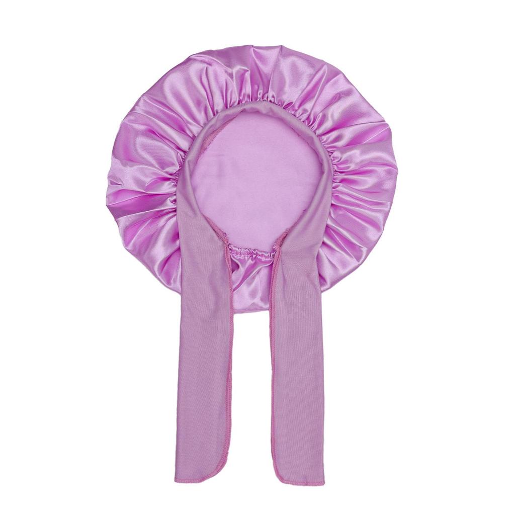 Kinder Einhorn Satin Schlafmütze zum Binden mit Gummiband
