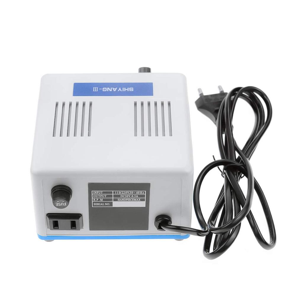 EUSTOMA Micro Motor System Benchtop RPM High Spare Carbon Foot Pedal for Polishing and Laboratory Use Grinder, 35,000 Speed, N3+H102S Handle, Speed,