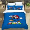 Star-patterned three-piece bedding set (Super Mario game) - includes one duvet cover and two pillowcases221