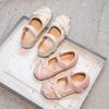 Girls Hanfu Shoes 2025 Spring New Princess Single Shoes Ancient Style Embroidered Comfortable Shoes Girls Small Leather Boots