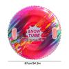 Inflatable Snow Tube Thickened PVC Heavy-Duty Hard-Bottom Snow Sled With Handles, Adult Children Skiing Ring Winter Game Props