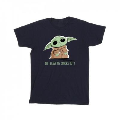 Camiseta The Mandalorian Grogu Snacks Meme para meninos