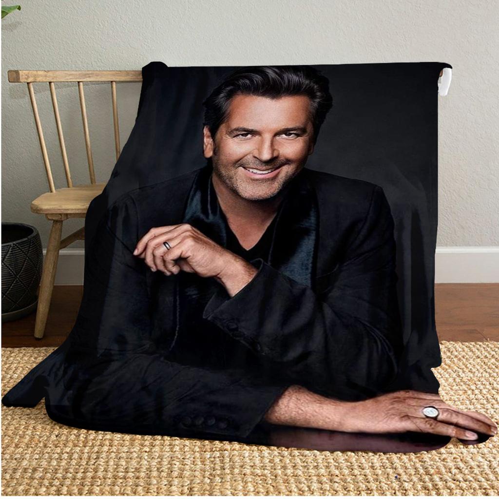 Thomas Anders Plüschdecke Weich Bequem Ganzjahresdecke Sofa Büro Nickerchen Decke Outdoor Reise Überwurf Perfektes Geschenk