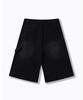 Descheuis Everyday Single-Pleat Carpenter Bermuda Denim Pants Black (Type A)