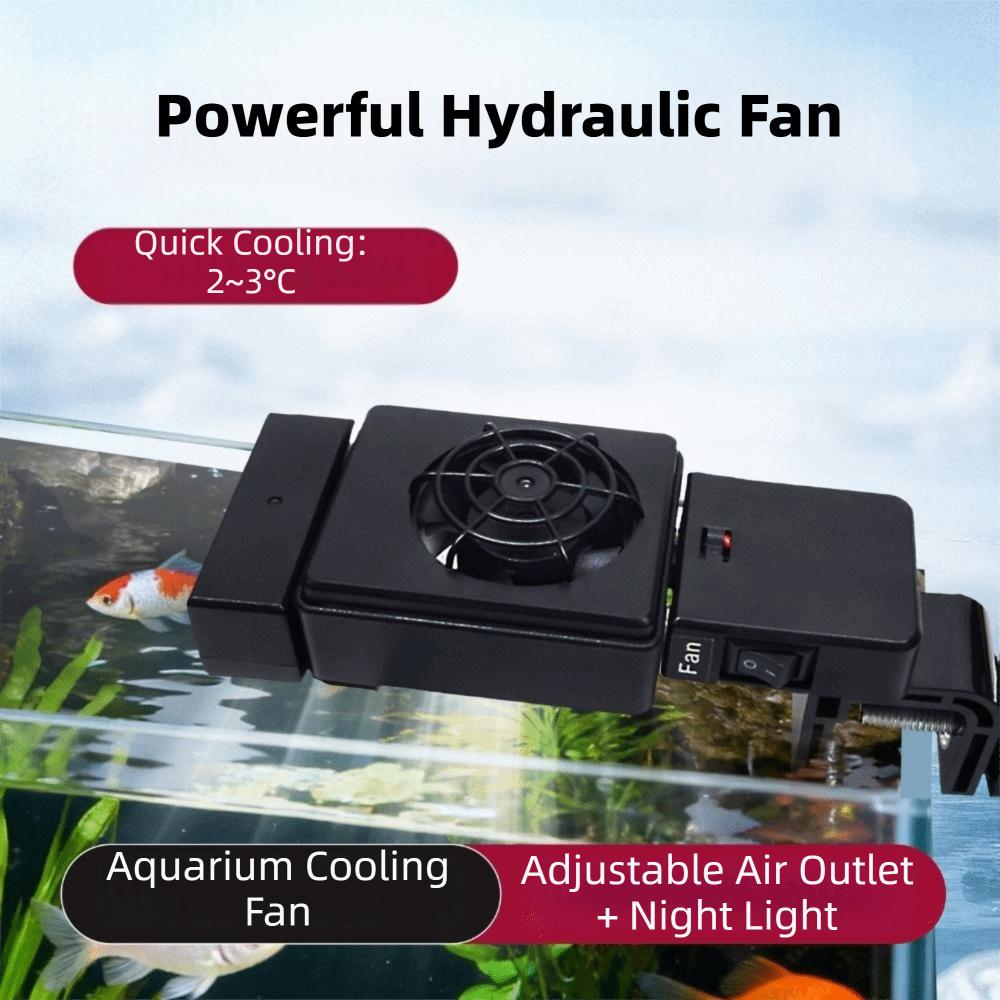 Wall Mounted Aquarium Wall Fan Adjustable Fish Tank Cooler 20 Mm Tank Thickness