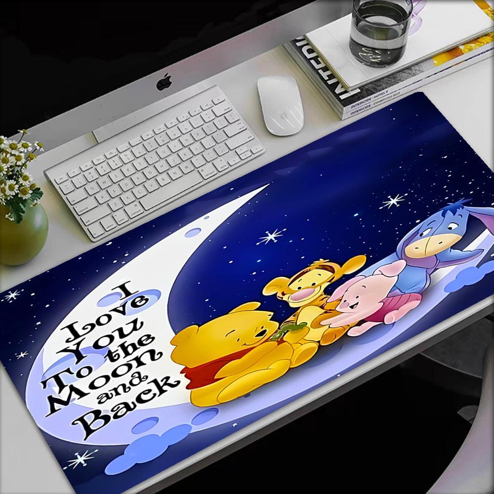 Winnie Theme Mouse Pad, Non Slip Rubber Base, Multifunctional Office & Home Decor, Perfect for Workspace Personalization.