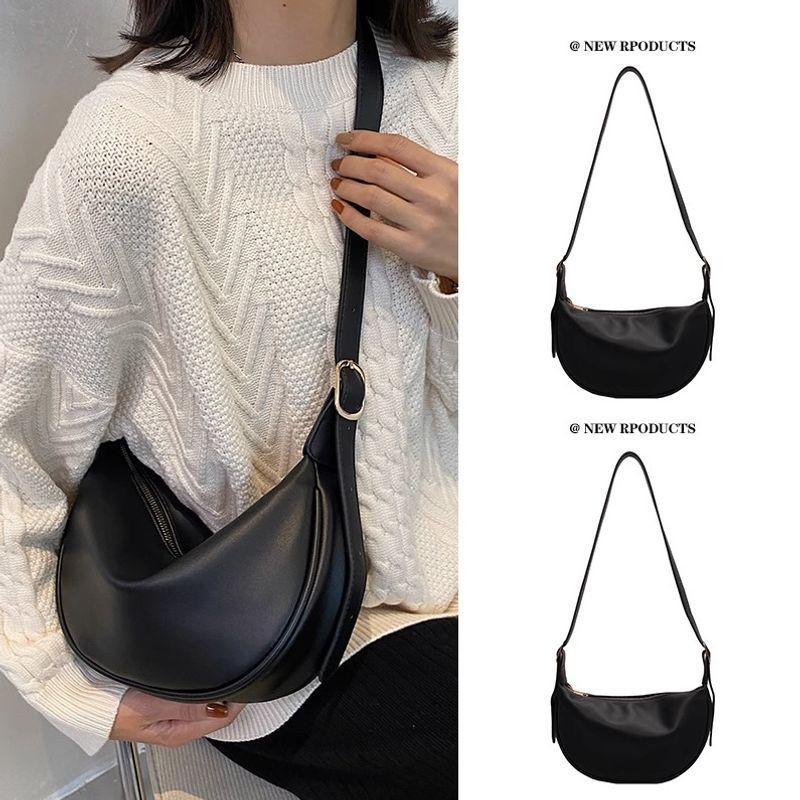 

Women s Leather Crossbody Bag 2 4 New Armpit Today Black