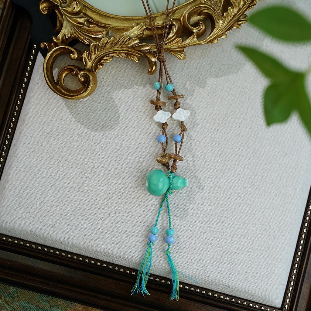 Hot-selling ceramic mushroom necklace accessories niche design necklace high sense