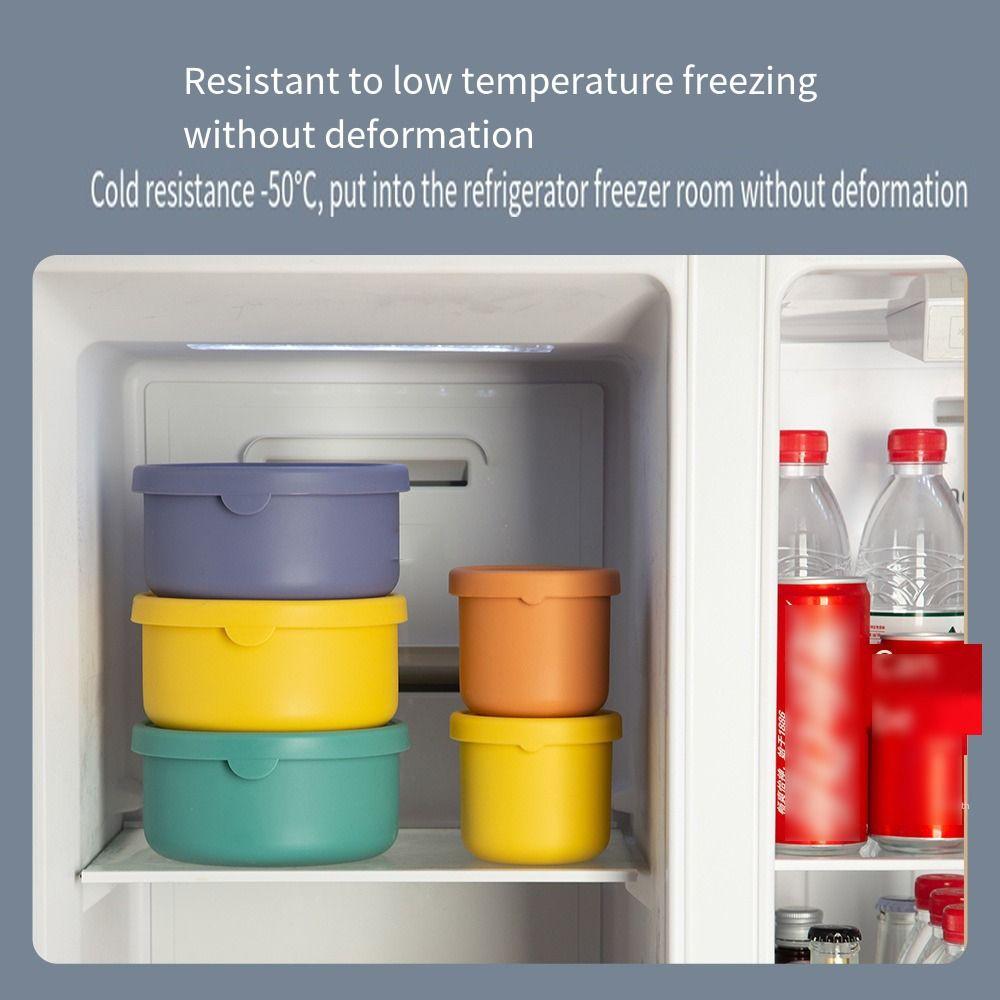 Airtight Food Storage Container Reusable Freezer Molds Eco-friendly Silicone Bowl  Kids