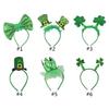 Green Hair Hoop for Luck and Good Fortune on Day Stylish Irish Hat Head Bopper