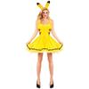 Damen Halloween-Kostüme, Anime-Spiele, Anime gelbes Pikachu, Cosplay