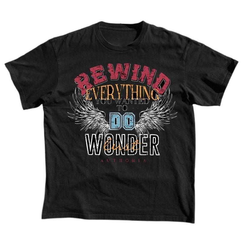 2026 New American Retro Rock Wing Motorcycle Print ShortSleeved TShirt Cotton Mens TShirt S