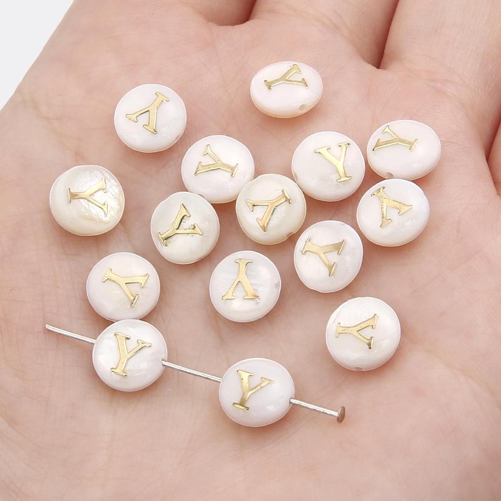 Gold Foil Seashell Beads: DIY Jewelry Making Materials for Bracelets, Necklaces, and Pendants