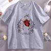 Funny Heart Printed T Shirt Casual Cotton Short Sleeve Round Neck Tshirt Summer Graphic Tees Unisex Clothing Streetwear Tees