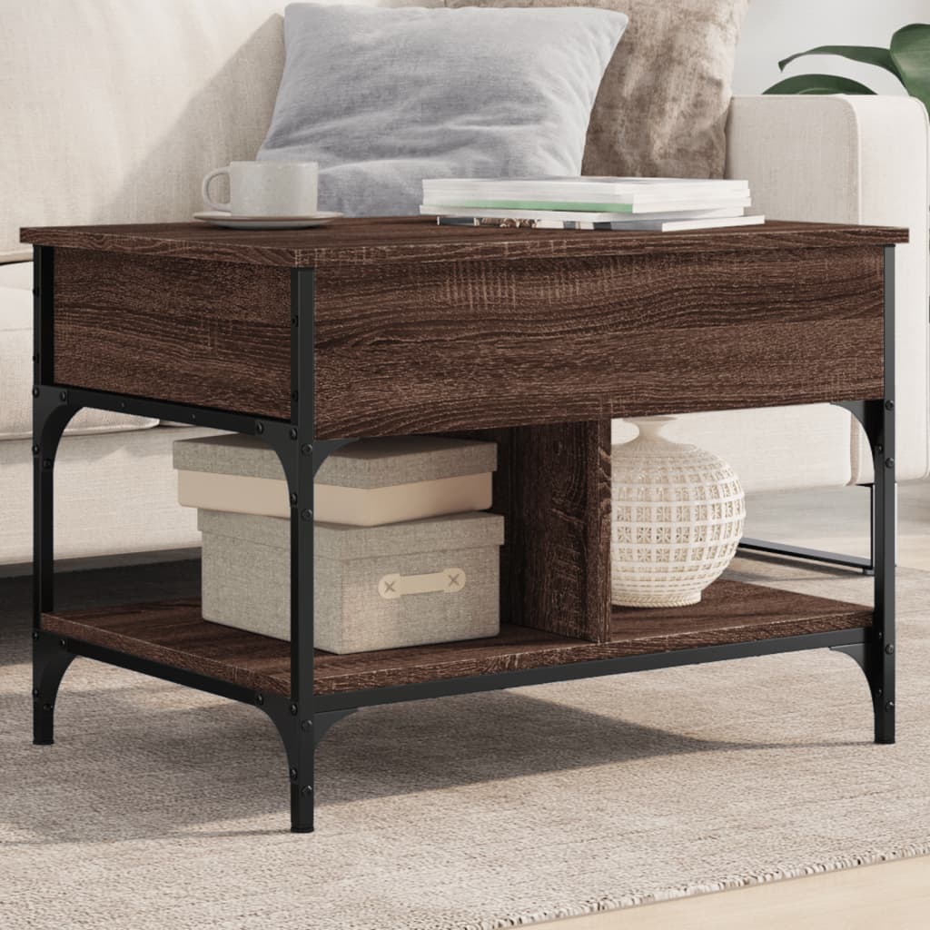 Coffee Table, Brown Oak, 70x50x50 Cm