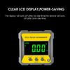 4 X 90 Degrees Digital LCD Protractor Inclinometer Magnetic 0.2 Degrees  Accuracy Angle Finder Level Box IP54