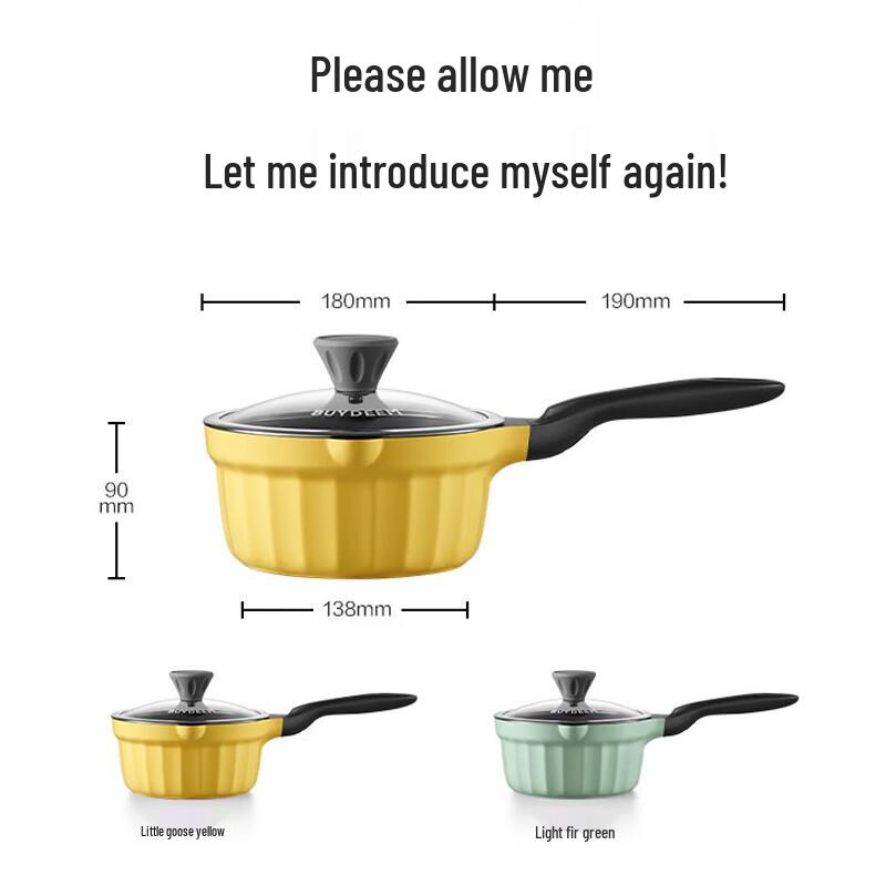 Buydeem 1.8L Non-Stick Milk Pot