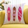 Surfboard Surfing Art Surf Girl   Various Sizes Square Pillow Case For Car Home Bedchamber Decor