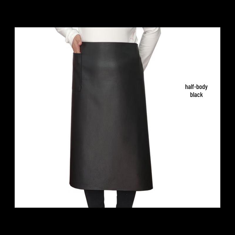 Waterproof Oil-Proof Leather Half Apron
