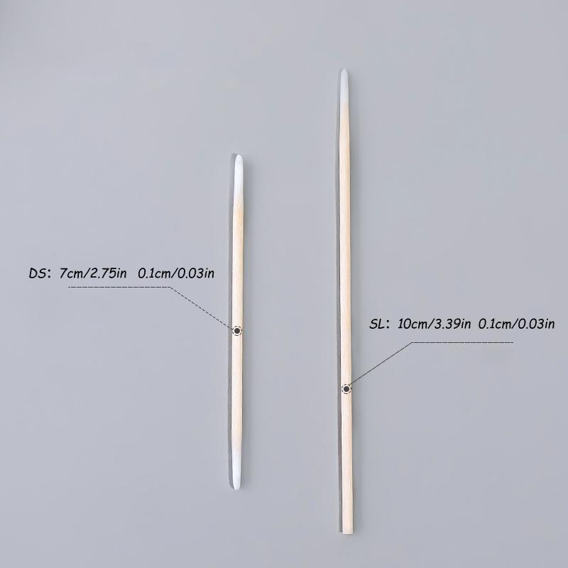 100pcs Disposable Nail Spill Prevention Glue Wood Cotton Buds Sticks Multifunctional Cleaning Tools