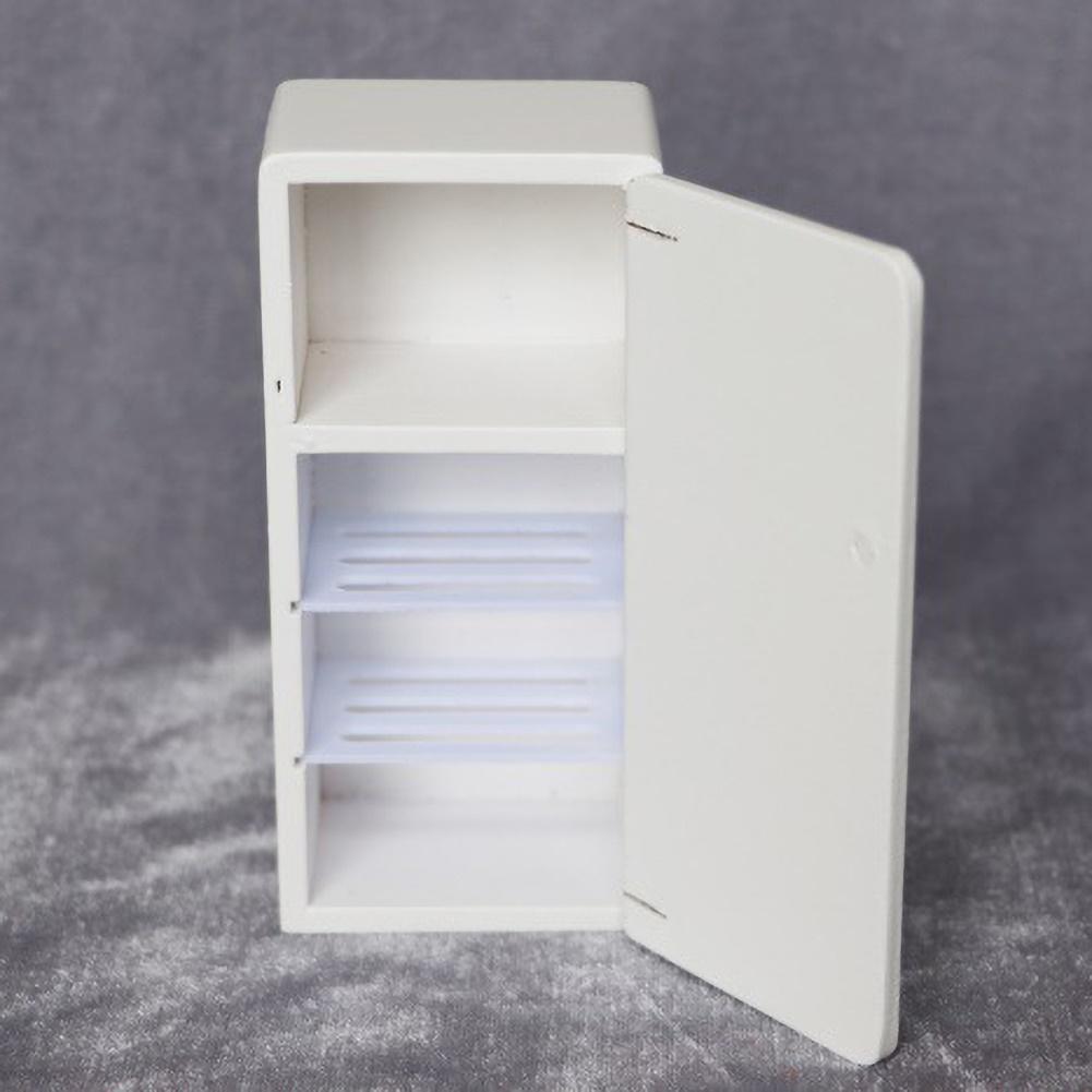 Dětské hračky Móda Lednička Scéna domeček pro panenky Dětská lednička Model Simulace Dekorace Mini