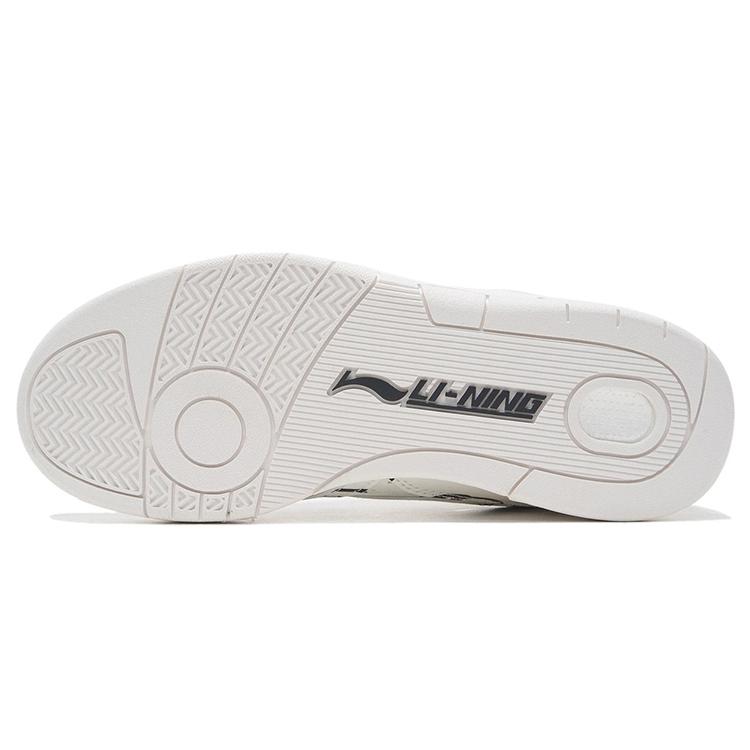 Dft x Li Ning Wade Collection Abrasion Resistant Vintage Basketball Shoes Women's White Black ABCS026-1