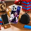 Bibian Player Y2k Anime Girl Design Phone Case for iPhone 16 15 14 13 12 11 Pro Max Sheepskin Silver-edged Protective Case