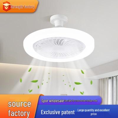 Compact Ceiling Fan Light with E27 Screw Base for Bedroom Use