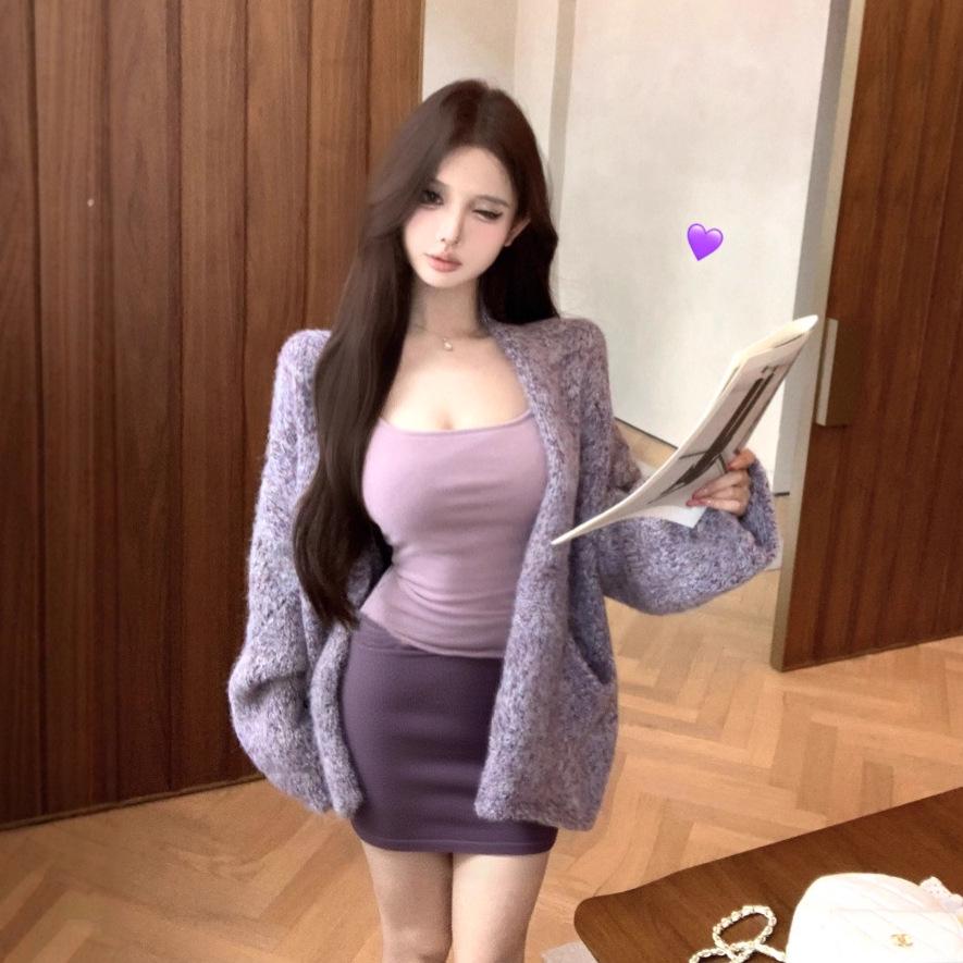 RHGD 2025 Comfy Loose Fit Soft Cardigan Sweater - Non-Scratchy