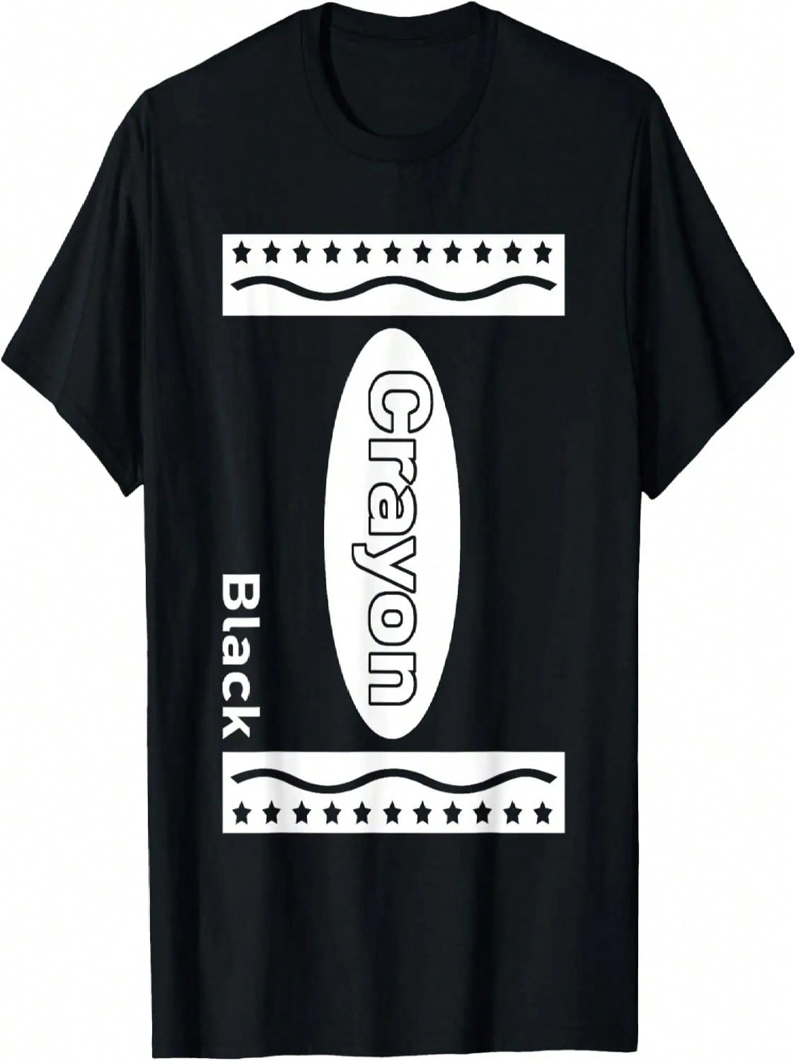 Funny Black Crayon Costume Halloween Matching Group Costumes T-Shirt S