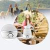 Seyahat Katlanabilir Elektrikli Kettle Hızlı Kaynama Otomatik Kapanma Küçük Su Isıtıcısı Beyaz