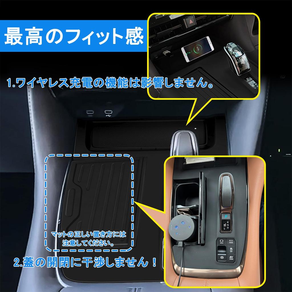 Temiry Alphard 40 Series Velfire 40 Series Shift Panel Cover, Rubber Mat, Console Cover,